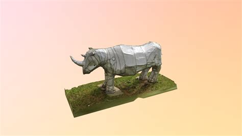 Museum London Metal Rhino London Ontario 3d Model By Shacharweis