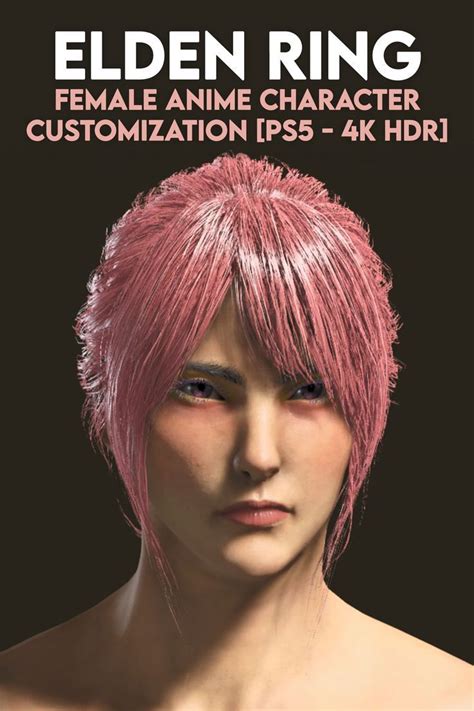 elden ring character creation female anime character customization [ps5 4k hdr] female anime