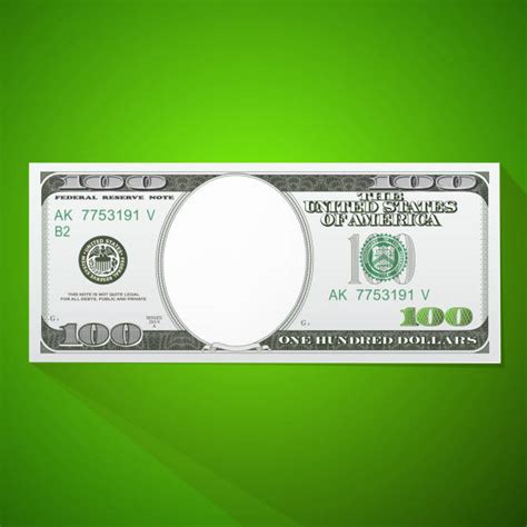 Royalty Free American One Hundred Dollar Bill Clip Art Vector Images