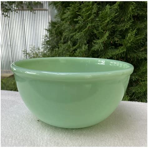 Fire King Jadeite Restaurant Beaded Rim Mixing Bowl 7 1 8 Ruby Lane