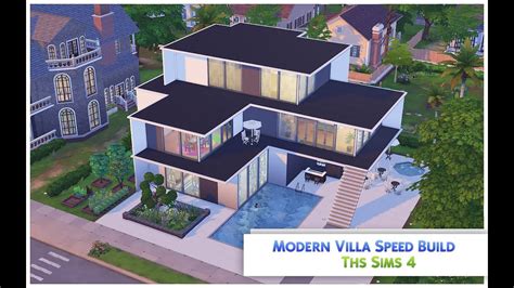 The Sims 4 Speed Build Modern Villa Youtube