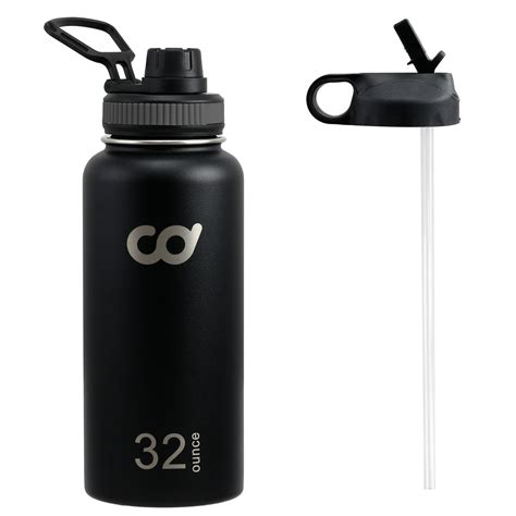 Buy Stainless Steel Vacuum Insulated Double Wall Straw Water Bottles