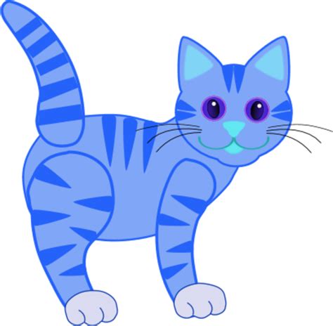 Blue Cat Clipart Clip Art Library