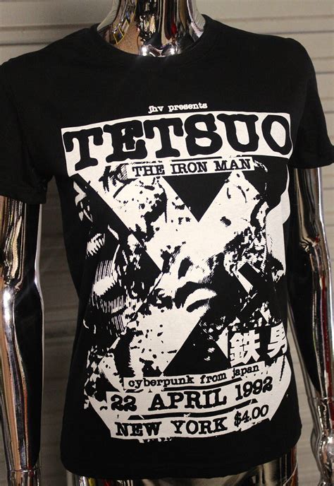 Women S Tetsuo The Iron Man Diy Punk Flyer T Shirt Etsy