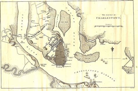 Siege Of Charleston Charleston Map Map America Map