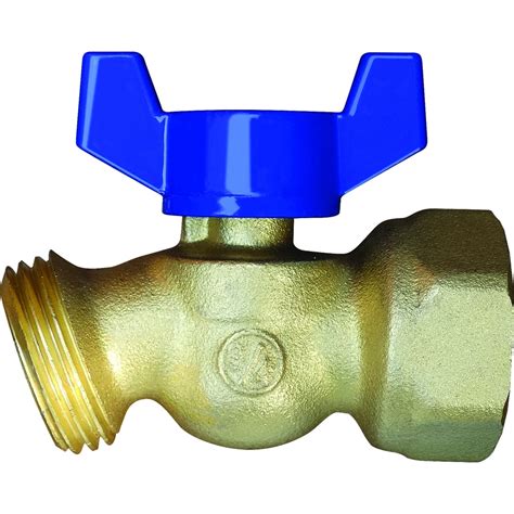 American Valve 34 In Fnpt Brass Quarter Turn Hose Bibb At