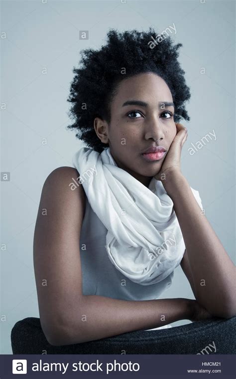 Teenage African American Girl Sitting Hi Res Stock Photography And