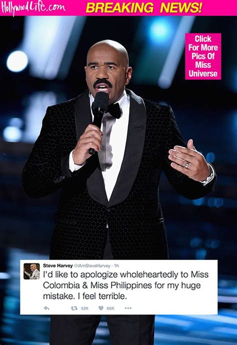 Steve Harvey Apologizes For Wrongly Crowning Miss Universe Winner — See