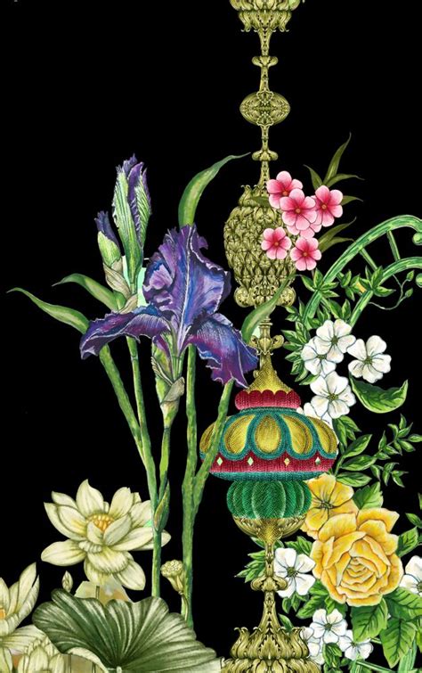 Pin By Iqraakhtar On Motifes Digital Print Textiles Flower Art