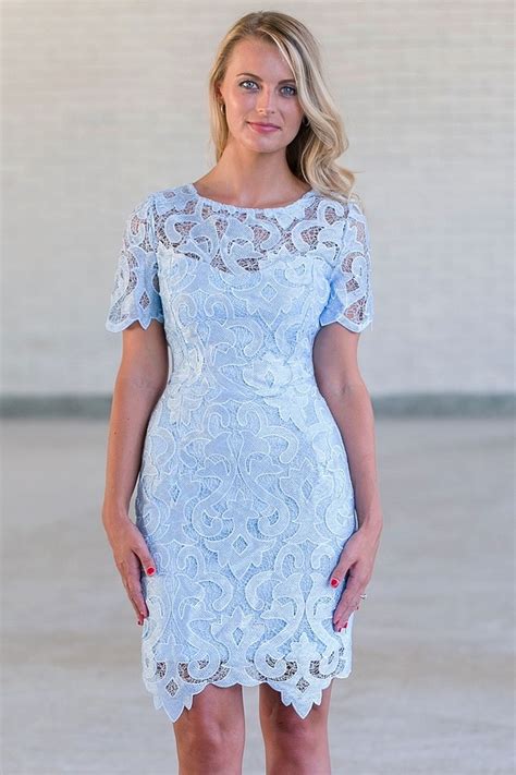 Pale Blue Lace Dress Online Cute Lace Juniors Dress Online Boutique