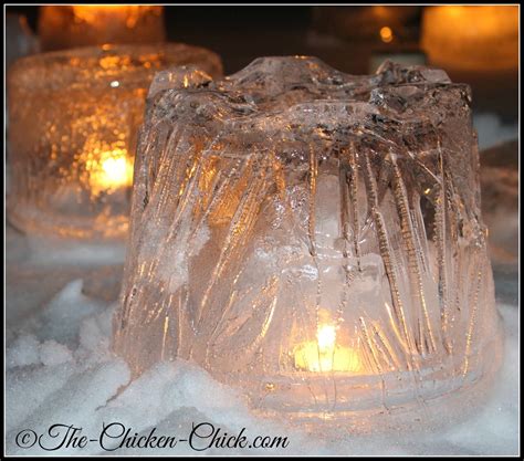 Winter Ice Lanterns Winter Wedding Decorations Outdoor Christmas