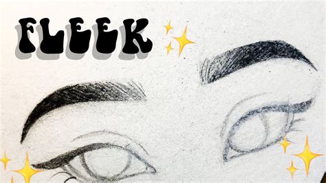 How To Draw Eyebrows On Fleek My Easy Drawing Technique
