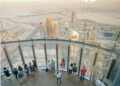 Dubai From An Observation Deck At The Burj Khalifa The Worlds Tallest