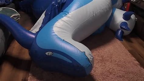 Inflatable Hongyi Huge Blue Dragon Inflation Youtube