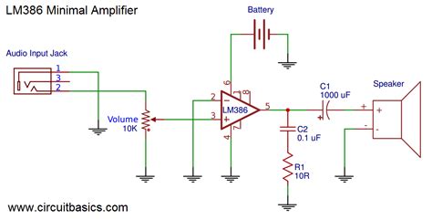 Circuit Diagram Of Audio Amplifier Using Lm386 Circuit Diagram