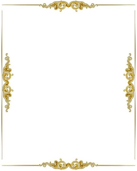 Simple Ornamental Gold Decorative Frame Stock Image Everypixel