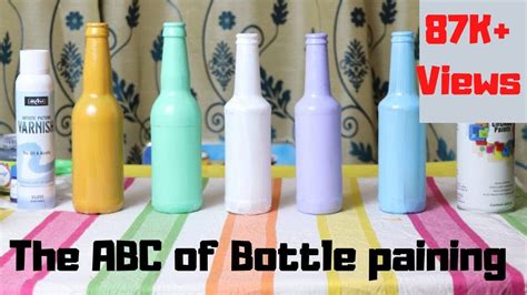 Base Colour Bottle Painting Guide Base Coat On Glass Bottle