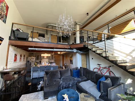 2-Story Industrial Style Loft Exposed Brick | Rent this location on