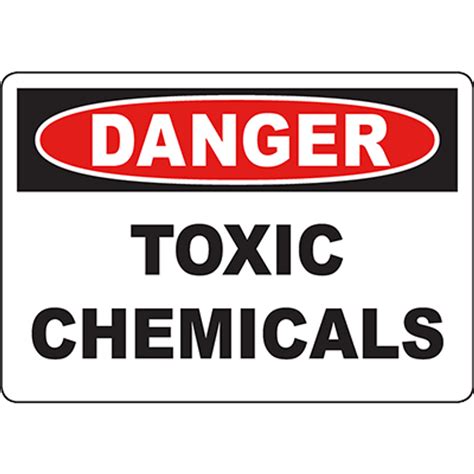 Danger Toxic Chemicals Sign Graphic Products