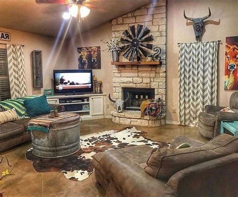 60 Comfy Farmhouse Living Room Makeover Decor Ideas Western Living