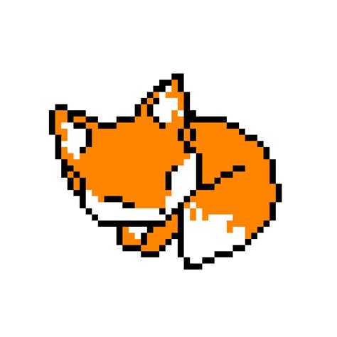 Pixilart Fox Pixel Art Grid By Lampis