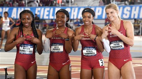Arkansas Win Womens 2019 Indoor Track And Field Championship