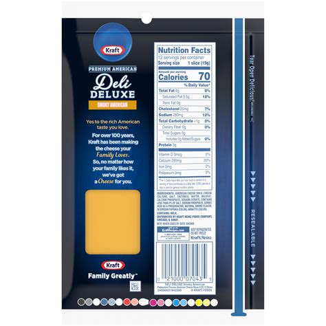 Kraft Smoked American Deli Deluxe Cheese Slices Wrapper 8 Oz Shipt
