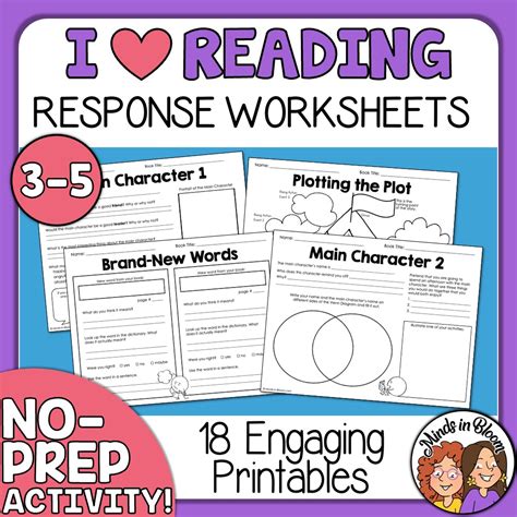 Reading Graphic Organizers And Worksheets For Any Book No Prep