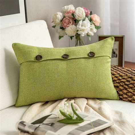 Phantoscope Farmhouse Series Cotton Blend Decorative Throw Pillow With
