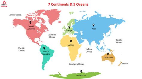 World Map With Names Continents And Oceans Continents And Oceans My XXX Hot Girl