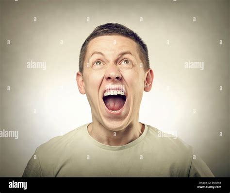 Young Angry Man Stock Photo Alamy