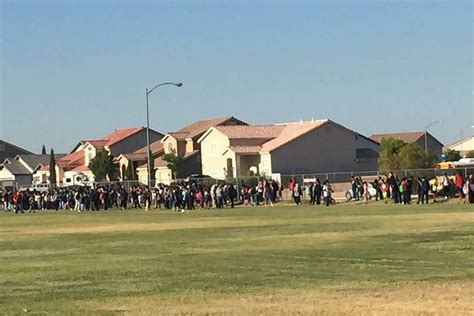 Students And Staff At Swainston Middle School In North Las Vegas Were