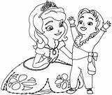 Sofia Coloring Pages James Baby sketch template