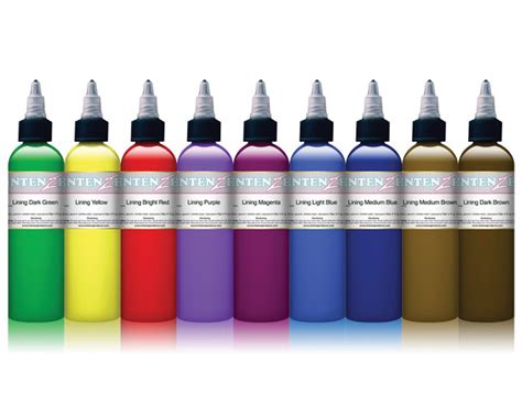 Color Lining Series Ink Set Intenze Ink Sets And Black Ink Tattoo