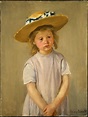 Child in a Straw Hat, by Mary Cassat 1886 | Mary cassatt, Portrait ...
