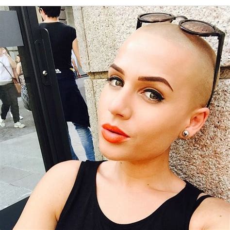 Baldgirls On Instagram Hair Pinterest Gorgeous Women Shaved Heads And Womens