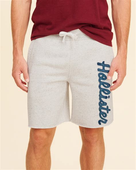 Lyst Hollister Classic Fit Fleece Shorts In Gray For Men