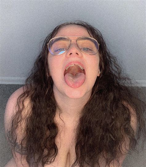 Would You Rather Cum On My Tongue Or Glasses 🤔 Maybe Youll Have