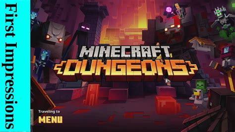 First Impressions Minecraft Dungeons Youtube