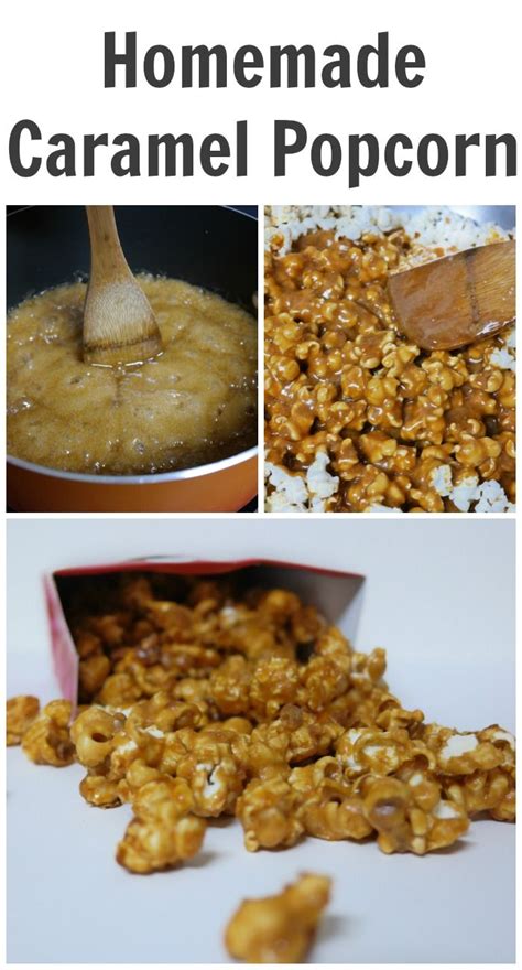 Homemade Caramel Popcorn Recipes Candy Recipes Sweet Recipes Snack