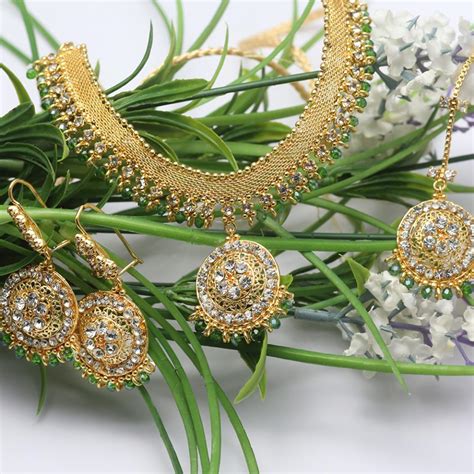 Beautiful Golden Jewellery Set Ps 158 Online Shopping And Price In