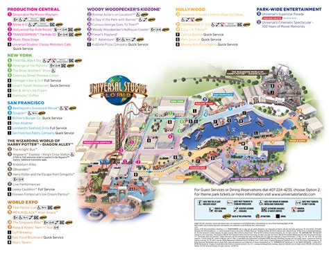 Map Of Universal Studios Orlando Florida