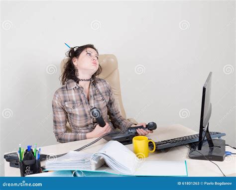 Crazy Day In Office Stock Image Image Of Service Frustration 61801263