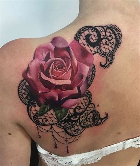 Realistic Pink Rose Tattoo Pink Rose Tattoos Rose