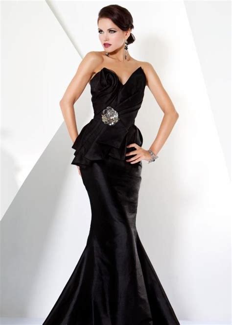 bridesmaids black formal dress black tie wedding prom dresses taffeta gowns black dress