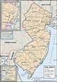 State and County Maps of New Jersey | Jersey county, County map, New jersey