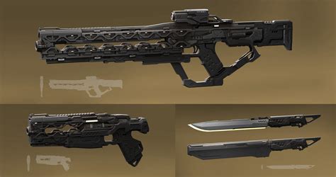 Commission Sci Fi Weapon Concept By Vincentiusmatthew On Deviantart