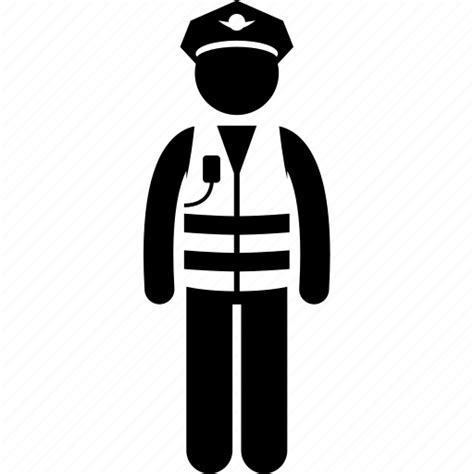 Cop Guard Officer Police Policeman Traffic Icon