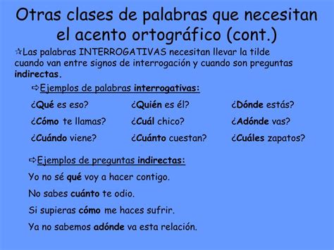 PPT Los acentos ortográficos en el español PowerPoint Presentation