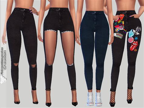Black Skinny Jeans Die Sims 4 Download Simsdomination